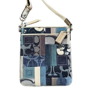 Coach ~ Vintage ~ Patch Work Denim ~ Crossbody Bag ~ As New